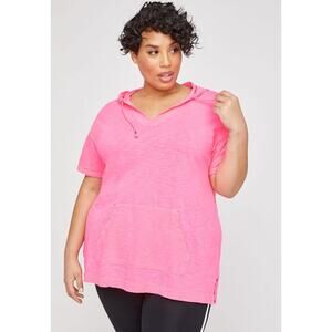 Catherines Riviera Hooded Tunic Performance Top Plus Size 0X 14/16